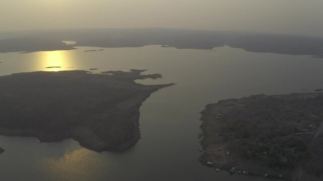 Aerial, Kariba Lake, Zimbabwe