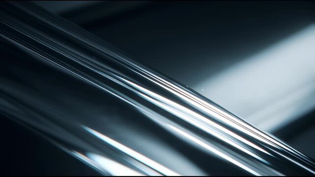 Dark Glass Texture with Moving Light Reflections and Sleek Glossy Finish

