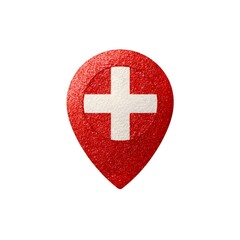 Obraz premium Geolocation sign. Switzerland, Denmark, Greenland, Georgia, flag, Peru, Japan, Turkey, Poland, Austria, Canada flag, image in national colors on a neutral transparent background.