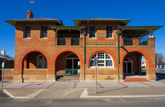 Post and telegraph office at glen innes in new england, new south wales, nsw, australia