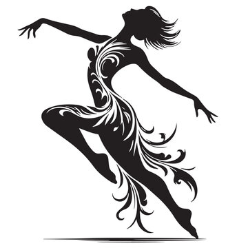 Black vice versa Silhouette Vector, High Quality Illustration on White Background