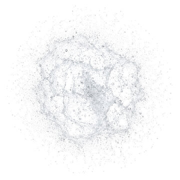 Large Circular Water Splash Burst Texture
