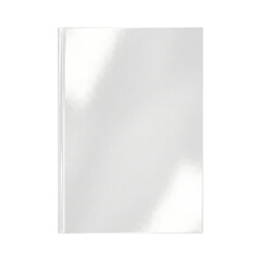 Blank glossy silver foil paper or card mockup
