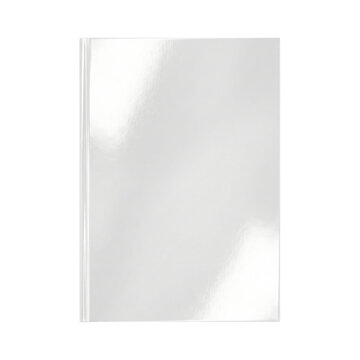 Blank glossy silver foil paper or card mockup