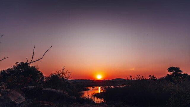 Sunset At A River In Manicaland, Zimbabwe