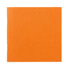 Fototapeta premium Square sheet of textured orange paper isolated
