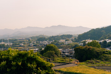 Obraz premium shikokuchuo-shi, ehime, japan - 3 august 2025 City view