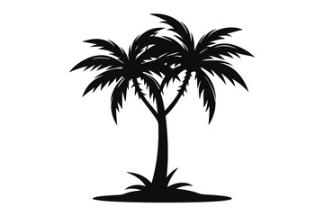 palm tree isolated on white © faima2003