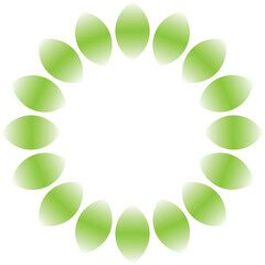 soft green petals vector illustration design