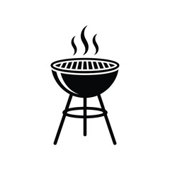 Barbecue grill with smoke