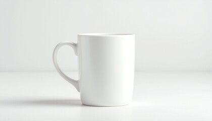 Fototapeta premium White Ceramic Mug Mockup Isolated on White Background