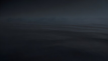 Fototapeta premium Dark water ocean waves at night sea black background evening gradient abstract