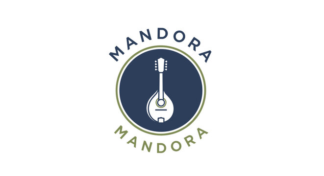 Mandora Musical Instrument Logo Design 1.