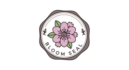 Obraz premium Pink Flower Logo Design Element Illustration.