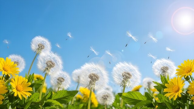 P&oacute;ster Horizontal de tiempo de primavera