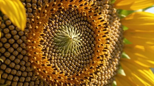 close up of sunflower
