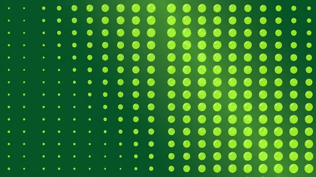 Dynamic Green Dot Matrix Transition Background for Modern Presentations and Videos