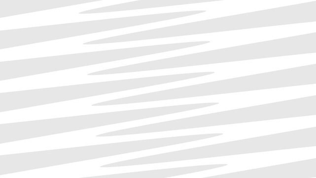 Abstract light grey and white zigzag pattern flowing smoothly, creating dynamic background motion and visual effect