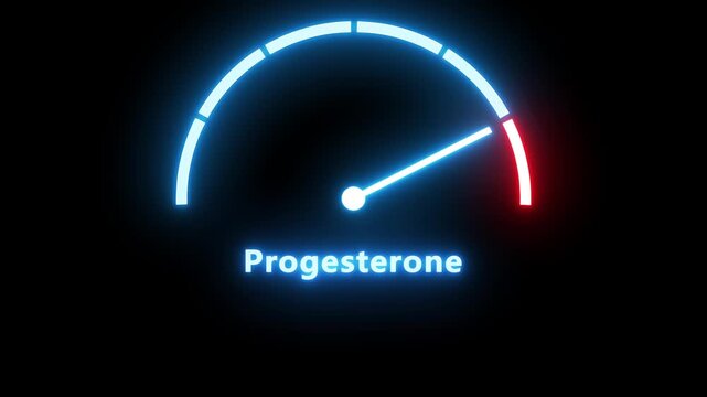 meter scale. Progesterone fluctuation measurement. Human fertility
