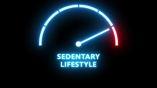 Abstract measuring device. Influence of sedentary lifestyle on heart diseases risk. Scales of cause and effect. Risk factor.