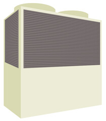 ガスヒートポンプ（GHP）のイラスト