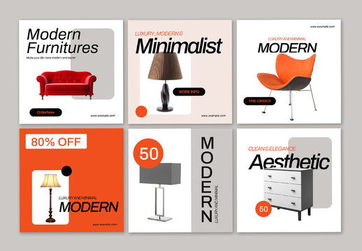 Furniture Brand Social Media Post Design