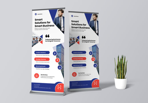 Modern Business Roll Up Banner Design
