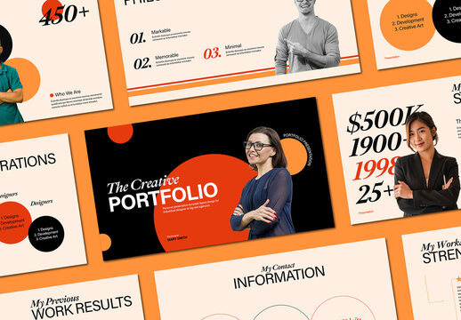 Creative Porfolio Presentation Template Layout