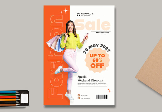 Spring Fashion Sale Flyer Layout