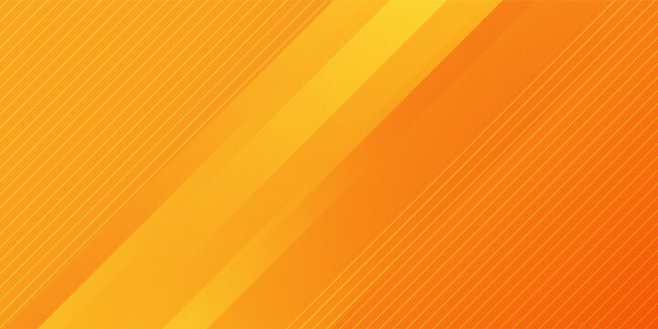 Abstract vector orange background with diagonal lines. Dynamic shapes composition. modern design