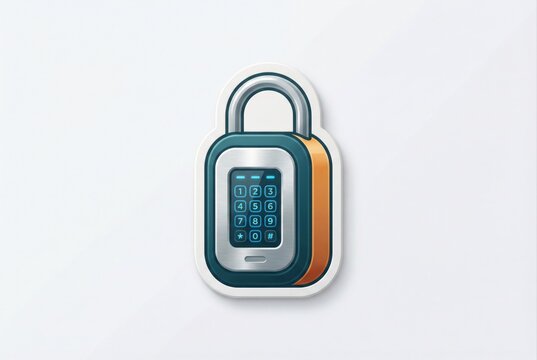 Secure combination lock design representing modern digital protection in a sleek alloy finish emphasizing safety and confidentiality in today&rsquo;s technology driven world