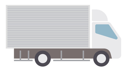 トラックのイラスト真横