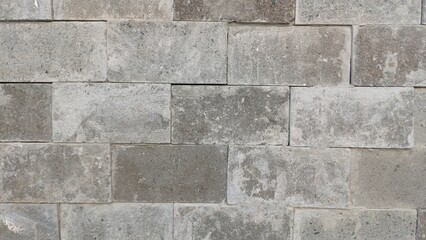 Fototapeta premium Gray Stone Brick Wall Texture Background