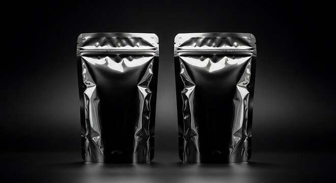 Shiny metallic legs with reflective surface - Powered by Adobe