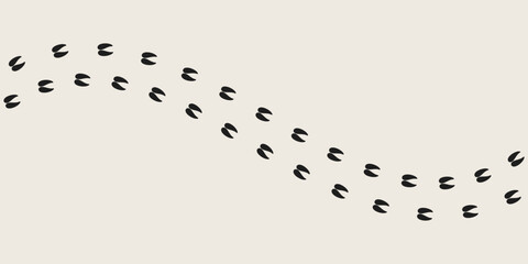 Sheep footprints vector 