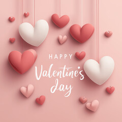happy valentine's day my deavidest friends, red background with red hearts