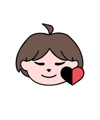 Cute Cartoon Partner in Crime Illustration | Best Friend & Couple Love Theme Art | Sweet Friendship Character Design