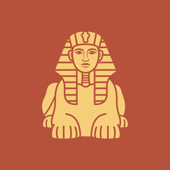 Illustration of an ancient Egyptian pharaoh sitting on a throne.