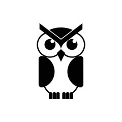 Minimalist Swiss Style Geometric Owl Logo Design | Clean Flat Vector Corporate Identity