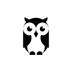 Minimalist Swiss Style Geometric Owl Logo Design | Clean Flat Vector Corporate Identity
