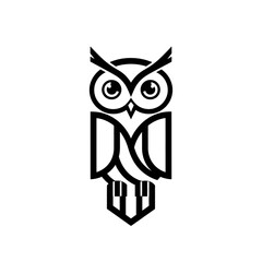Minimalist Swiss Style Geometric Owl Logo Design | Clean Flat Vector Corporate Identity