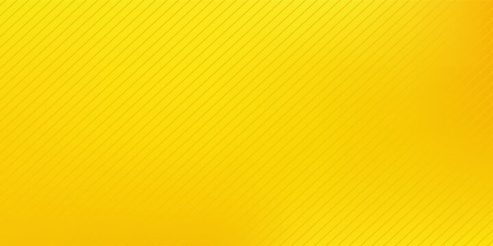 Modern bright yellow background with lines pattern abstract