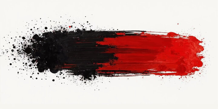 Abstract grunge vector background featuring a red ink splat illustration with a paint splatter texture and artistic blood drop pattern on a dirty white snow wallpaper backdrop