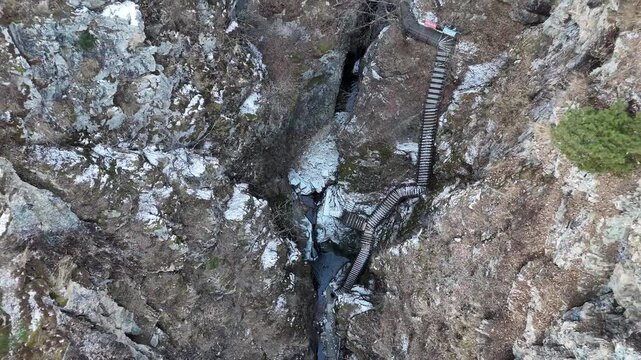 Waterfall in Samak Mountain, Chun-cheon city, Gangwon-do, South Korea