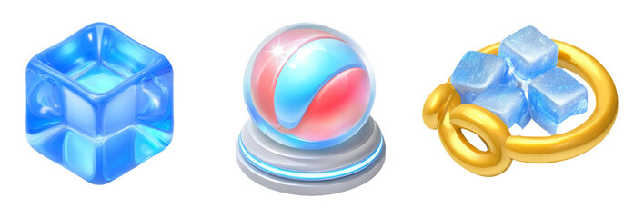 Colorful Visual Elements for Theme Showcase and Display in Digital Design