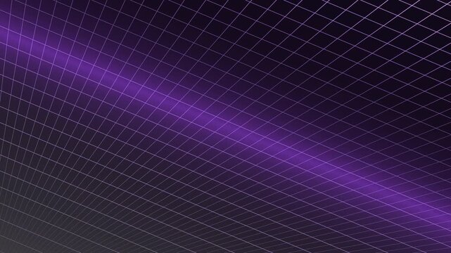 Transforming Grid Horizon with Neon Glow and Subtle Movement