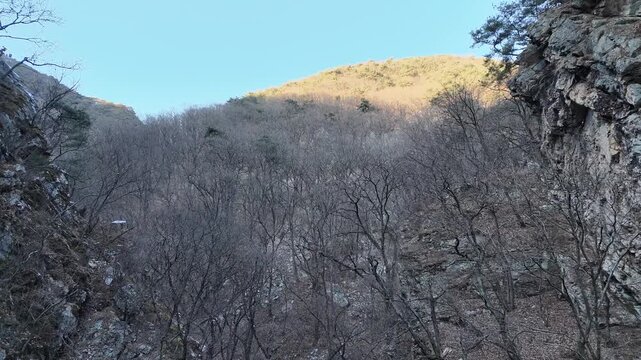 Waterfall in Samak Mountain, Chun-cheon city, Gangwon-do, South Korea