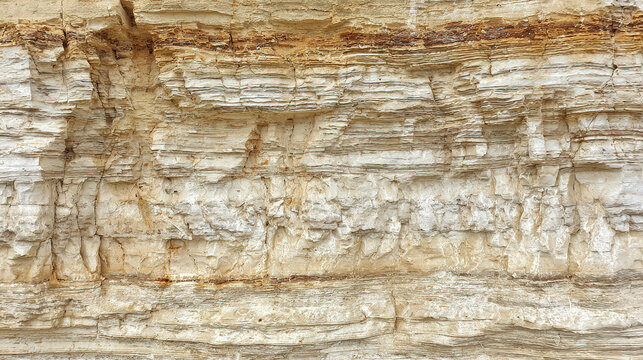 bedrock. Geological rock layers exposed in a quarry wall, textured stone patterns in earth tones. event key visuals, club posters, designed for fitness apps and gym onboarding.
