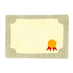 Blank Certificate with Seal