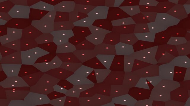 Exploring a Dynamic Geometric Pattern with Red and Gray Tones